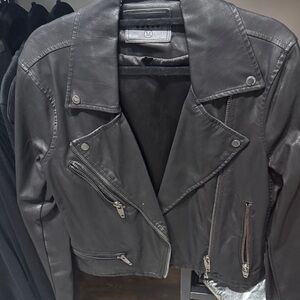 Blank NYC Charcoal Leather Jacket